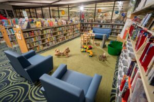 Toys at Central branch children's play space