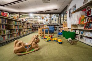 Toys at Central branch children's play space
